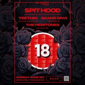 Spit Hood, Teethin, Skank Diva, The Meritones at Boho Cardiff